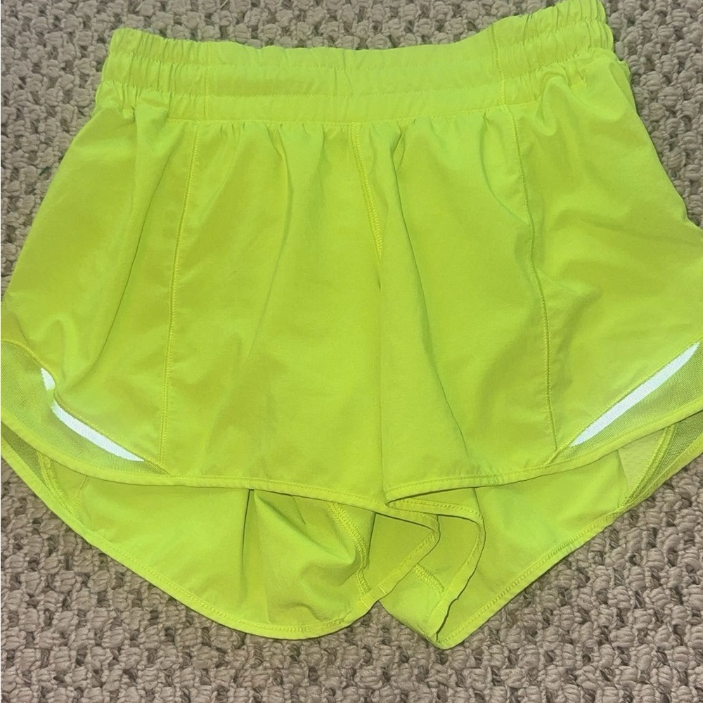 Lululemon Neon 4” shorts size 6